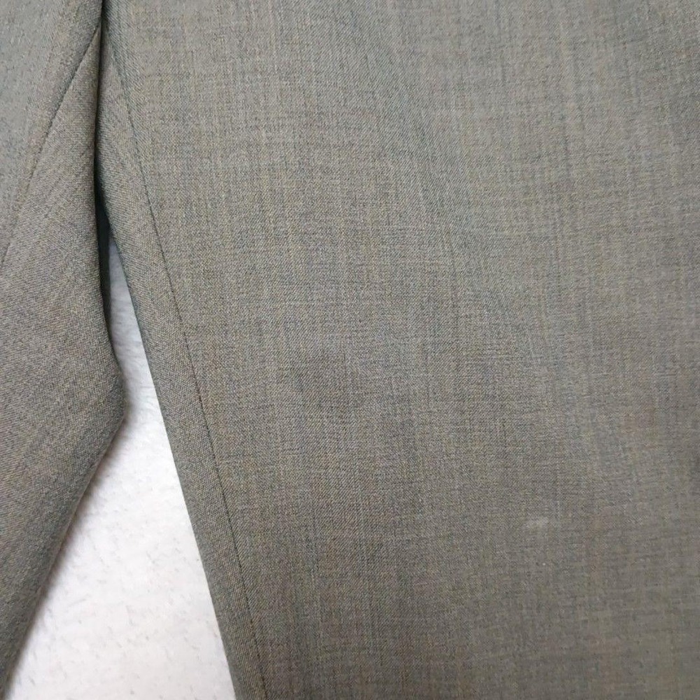 Brooks Brothers Pants Men 33x30 Gray Pleated Wool Straight Dress Suit Slacks USA - Picture 8 of 14